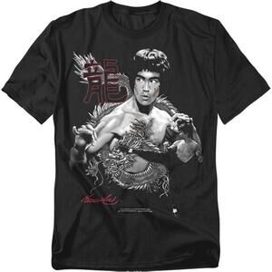 Popfunk Bruce Lee The Dragon Kung Fu T-Shirt - Black